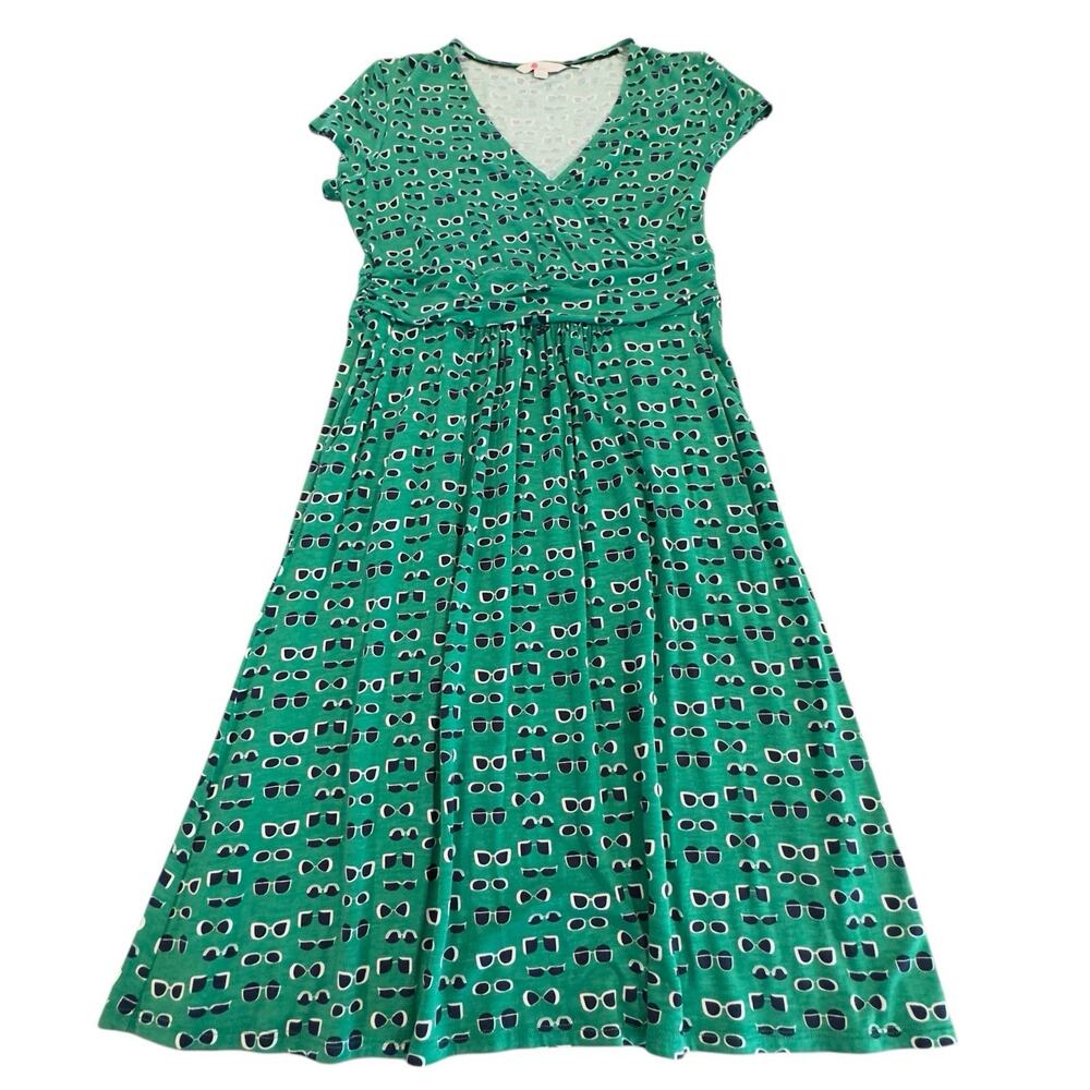Boden Green Sunglasses Print Mini Dress